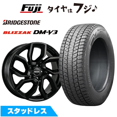 【新品】プジョー3008 2017- スタッドレスタイヤ ホイール4本セット 225/60R17 ブリヂストン ブリザック DM-V3 MAK アポロ 7.5J 17インチ