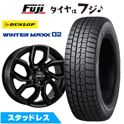 WINTER MAXX 02 - 【新品】レネゲード スタッドレスタイヤ 車輪4本仕掛ける 215/60R17 ダンロップ ウインターマックス 02 WM02 MAK アポロ 7.5J 17in タイヤ、ホイール-冬タイヤ、ホイールセット