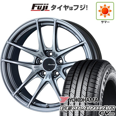 【新品国産車用5穴114.3】 | 夏タイヤ ホイール4本セット | 235/60R18 | ヨコハマ ジオランダー CV G058 | ENKEI エンケイ Racing NVR5 | 8J 18インチ