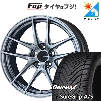【新品国産車用5穴114.3】 | オールシーズンタイヤ ホイール4本セット | 225/45R19 | シュアグリップ A/S | ENKEI エンケイ Racing NVR5 | 19インチ