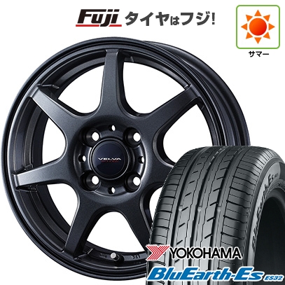 【新品 軽自動車】ソリオ ハスラー 夏タイヤ ホイール4本セット 165/70R14 ヨコハマ ブルーアース ES32 WEDS ウェッズ ヴェルバ ワンダー 4.5J 14インチ