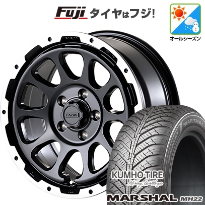 【新品国産車用5穴114.3】 | オールシーズンタイヤ ホイール4本セット | 225/60R17 | マーシャル MH22(限定) | モーターファーム ファームD10 | 7J 17インチ