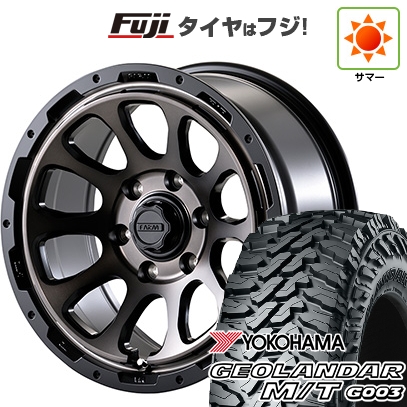 【新品】プラド/ハイラックス | サマータイヤ ホイール4本セット | 285/70R17 | ジオランダー M/T G003 | モーターファーム ファームD10 | 8J 17インチ