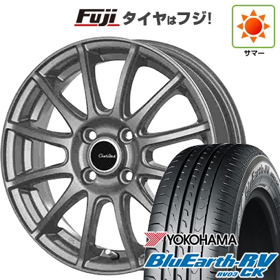 【パンク保証付き】【新品国産車用4穴100】 | 夏タイヤ ホイール4本セット | 185/70R14 | ブルーアース RV-03CK | テクノピア カリテス S12 | 14インチ