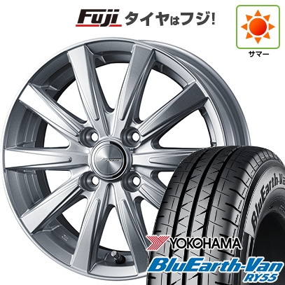 【新品 軽自動車】軽トラ 軽バン 夏タイヤ ホイール4本セット 145/80R12 80/78N ヨコハマ ブルーアース Van RY55 WEDS ジョーカー スピリッツ 4J 12インチ