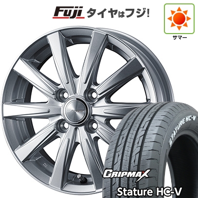 【新品】軽トラ 軽バン 夏タイヤ ホイール4本セット 145/80R12 80/78Q GRIPMAX スタチャー HC-V RWL（限定） WEDS ジョーカー スピリッツ 3.5J 12インチ