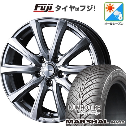 【新品国産車用5穴114.3】 | オールシーズンタイヤ ホイール4本セット | 215/65R16 | クムホ マーシャル MH22(限定) | ジョーカー スマッシュ | 6.5J 16インチ