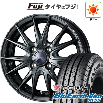 【新品】軽トラ 軽バン 夏タイヤ ホイール4本セット 145/80R12 80/78N ヨコハマ ブルーアース Van RY55 WEDS ウェッズ ヴェルバ スポルトII 4J 12インチ