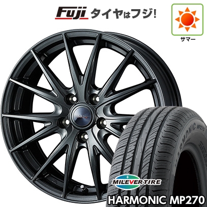 【新品国産車用5穴114.3】 | 夏タイヤ ホイール4本セット | 195/65R15 | ミレバー ハーモニック MP270(限定) | WEDS ウェッズ ヴェルバ スポルトII | 15インチ