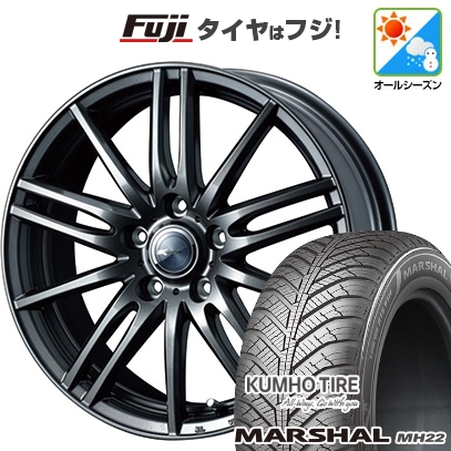 【新品国産車用5穴114.3】 | オールシーズンタイヤ ホイール4本セット | 205/55R16 | クムホ マーシャル MH22(限定) | ザミック ティート | 6.5J 16インチ