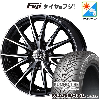 新品国産車用5穴100】 | オールシーズンタイヤ ホイール4本セット 195