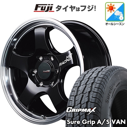 【新品】ハイエース200系 | オールシーズンタイヤ ホイール4本セット | 215/60R17 109/107H | シュアグリップ A/S Van | MID RACING R05HC | 17インチ
