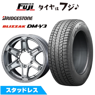 新品国産車用 6穴139.7車 スタッドレスタイヤ ホイール4本セット 265/70R16 ブリザック DM-V3 WEDS ウェッズアドベンチャー キーラータクティクス 7J 16インチ