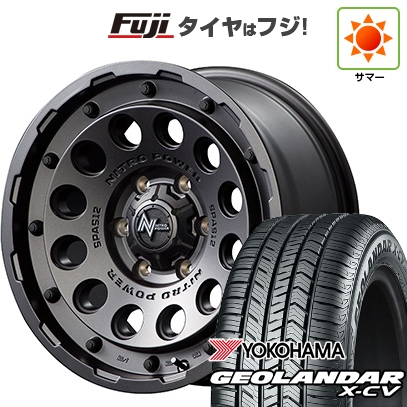 新品 ランクル250 夏タイヤ ホイール4本セット 265/70R18 ヨコハマ ジオランダー X-CV G057 MID WHEELS NITRO POWER H12 ショットガン 8J 18インチ