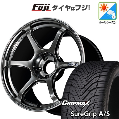 【新品国産車用5穴114.3】 | オールシーズンタイヤ ホイール4本セット | 225/40R18 | グリップマックス Sure Grip AS | ADVAN Racing RG-4 18インチ