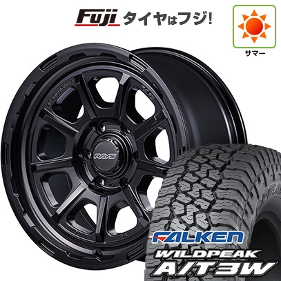 WILDPEAK - 新品 プラド/ハイラックス | 炎節タイア 銀輪4本仕かける | 35X12.5R17 | ファルケン ワイルドピーク A/T3W | RAYS レイズ 57GR-X 固定ディスク | 17in