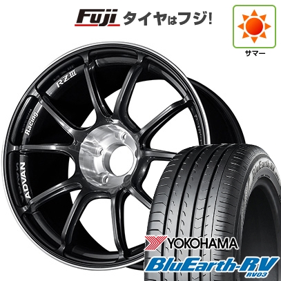 パンク保証付き 新品国産車用5穴114.3 | 夏タイヤ ホイール4本セット | 225/50R18 | ブルーアース RV-03 | ADVAN Racing RZIII 18インチ
