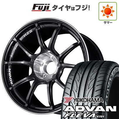 ADVAN - 【新品国産車用5穴100】 | 夏タイア 車輪4本仕掛ける | 215/40R18 | ヨコハマ 居住地ヴァン フレバV701 | ヨコハマ アドバンレーシング RZIII | 8J 18in 夏タイヤ、ホイールセット-車、バイク、自転車-タイヤ、ホイール