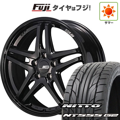 【パンク保証付き】【新品国産車用5穴100】 | 夏タイヤ ホイール4本セット | 215/40R18 | ニットー NT555 G2 | SSR GT GTV06 | 8J 18インチ
