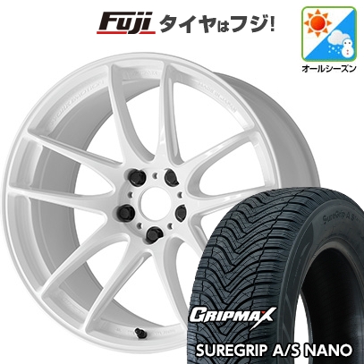【新品国産車用5穴114.3】 | オールシーズンタイヤ ホイール4本セット | 225/60R17 | Sure Grip AS ナノ | エモーション CR Shigoku 17インチ