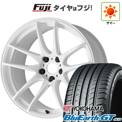 【新品国産車用5穴114.3】 | 夏タイヤ ホイール4本セット | 245/40R19 | ヨコハマ ブルーアース GT AE51 | WORK ワーク エモーション CR Shigoku | 19インチ