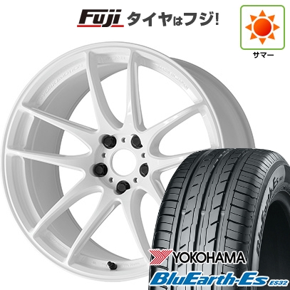 【新品国産車用5穴114.3】 | 夏タイヤ ホイール4本セット | 225/35R19 | ヨコハマ ブルーアース ES32 | WORK ワーク エモーション CR Shigoku | 8J 19インチ