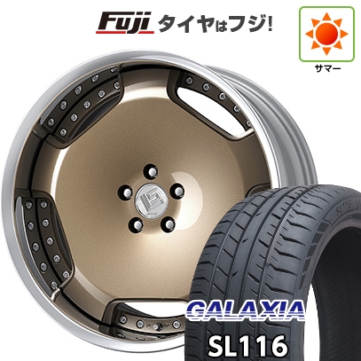 【新品国産車用5穴114.3】 | 夏タイヤ ホイール4本セット | 245/40R21 | ギャラクシア SL116(限定) | WORK ワーク LS アダマス | 8.5J 21インチ