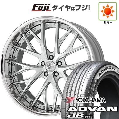 【新品国産車用5穴114.3】 | 夏タイヤ ホイール4本セット | 245/40R21 | ヨコハマ アドバン dB V553 | WORK ワーク LS バサラ | 8.5J 21インチ