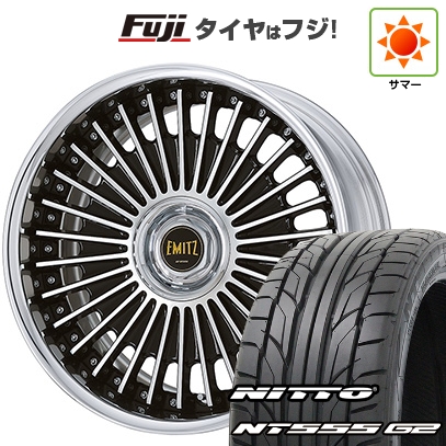 NT - 【張り裂ける言いはなつ付き添い人】【新品国産車用5穴114.3】 | 夏タイア 銀輪4本仕かける | 245/30R20 | ニットー 555 G2 | WORK 細工物 イミッツ | 20in