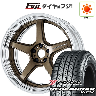 【新品国産車用5穴114.3】 | 夏タイヤ ホイール4本セット | 255/45R20 | ヨコハマ ジオランダー X-CV G057 | WORK ワーク エモーション T5R 2P | 8.5J 20インチ