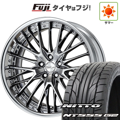 【パンク保証付】【新品国産車用 5穴114.3車】 夏タイヤ ホイール4本セット 225/45R19 ニットー NT555 G2 ワーク シュヴァート SG2 19インチ