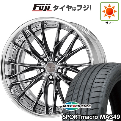 【新品国産車用5穴114.3】 | 夏タイア 車輪4本仕掛ける | 215/35R19 | ミ生き胆 MA349 | WORK 細工物 シュヴァート ブルネン | 19in 車、バイク、自転車-自動車-タイヤ、ホイール