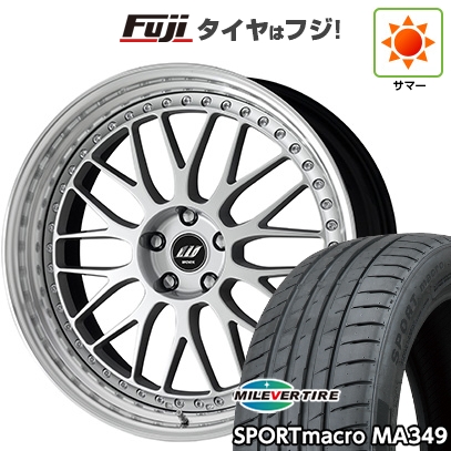 【新品国産車用 5穴114.3車】 夏タイヤ ホイール4本セット 255/35R20 ミレバー スポーツマクロ MA349（限定） WORK ワーク ジスタンス W10M 20インチ