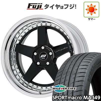 【新品国産車用5穴114.3】 | 夏タイヤ ホイール4本セット | 215/35R19 | ミレバー スポーツマクロ MA349（限定） | WORK ワーク ジスタンス W5S S/W | 19インチ