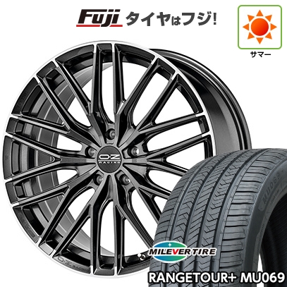 【新品国産車用 5穴114.3車】 夏タイヤ ホイール4本セット 245/45R20 ミレバー レンジツアープラスMU069（限定） OZ グランツーリズモ HLT 20インチ