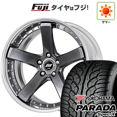 【新品国産車用5穴114.3】 | 夏タイヤ ホイール4本セット | 235/55R20 | ヨコハマ PARADA Spec-X | WORK ワーク バックレーベルジースト BST-2 | 8J 20インチ