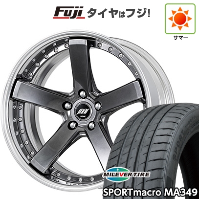 【新品国産車用5穴114.3】 | 夏タイヤ ホイール4本セット | 215/35R19 | ミレバー MA349 | WORK ワーク バックレーベルジースト BST-2 | 19インチ