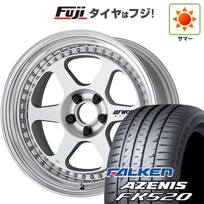 AZENIS - 【新品国産車用5穴114.3】 | 夏タイア 車輪4本仕掛ける | 225/45R19 | ファルケン アゼニス FK520L | WORK 細工物 マイはやりっ児 L1 3P | 19in 車、バイク、自転車-自動車-タイヤ、ホイール