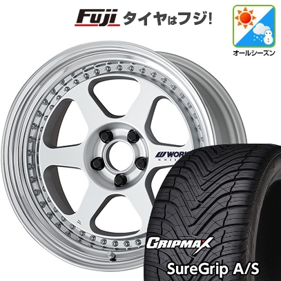 【新品国産車用5穴114.3】 | オールシーズンタイヤ ホイール4本セット | 225/40R18 | グリップマックス Sure Grip AS | マイスター L1 3P 18インチ