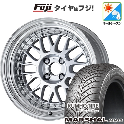 【新品国産車用5穴114.3】 | オールシーズンタイヤ ホイール4本セット | 215/65R16 | クムホ マーシャル MH22(限定) | マイスター M1 3P | 7J 16インチ