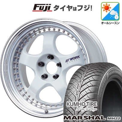 【新品国産車用4穴100】 | オールシーズンタイヤ ホイール4本セット | 185/55R16 | クムホ マーシャル MH22(限定) | マイスター S1 3P | 6J 16インチ