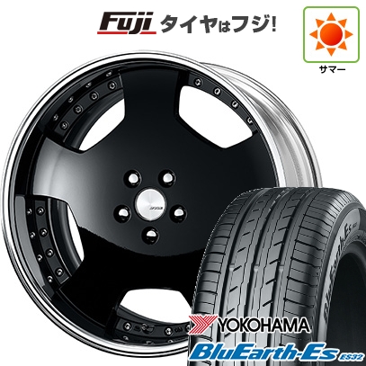 BluEarth - 【新品国産車用 5穴114.3車】 夏タイア 銀輪４本仕かける 235/50R18 ヨコハマ 青味地びた ES32 細工物 ランベック LDZ 18in
