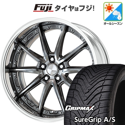 【新品国産車用5穴100】 | オールシーズンタイヤ ホイール4本セット | 225/55R18 | グリップマックス Sure Grip AS | ランベック LS10 18インチ