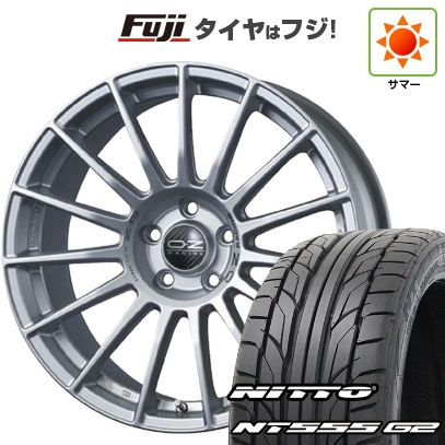 【パンク保証付】【新品国産車用 5穴114.3車】 夏タイヤ ホイール4本セット 225/40R19 ニットー NT555 G2 OZ SツーリズモLM 19インチ