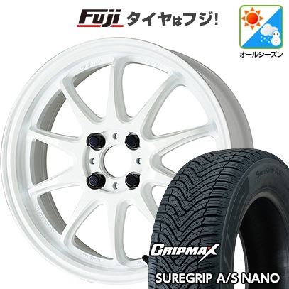 【新品 軽自動車】タフト ソリオ オールシーズンタイヤ ホイール4本セット 165/65R15 シュアグリップA/S ナノ(限定) ワーク EMOTION ZR10 15インチ