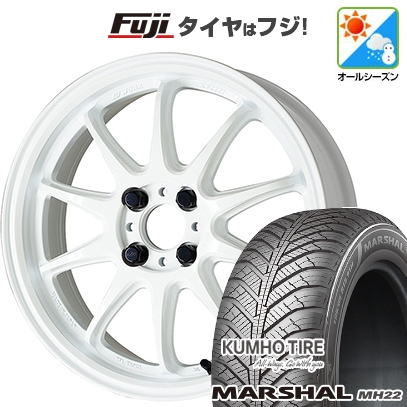 新品国産車用 4穴100車 オールシーズンタイヤ ホイール4本セット 185/55R16 クムホ マーシャル MH22 オールシーズン(限定) ワーク エモーション ZR10 16インチ