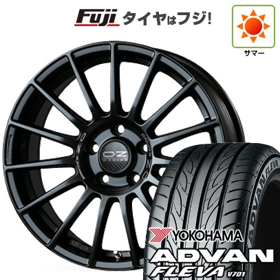 【新品国産車用5穴100】 | 夏タイヤ ホイール4本セット | 215/45R17 | ヨコハマ アドバン フレバV701 | OZ スーパーツーリズモ LM | 7.5J 17インチ
