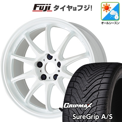 【新品国産車用5穴100】 | オールシーズンタイヤ ホイール4本セット | 225/40R18 | グリップマックス Sure Grip AS | エモーション ZR10 18インチ