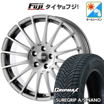 【新品国産車用5穴100】 | オールシーズンタイヤ ホイール4本セット | 225/60R17 | シュアグリップ AS ナノ | OZ スーパーツーリズモ GT | 7.5J 17インチ