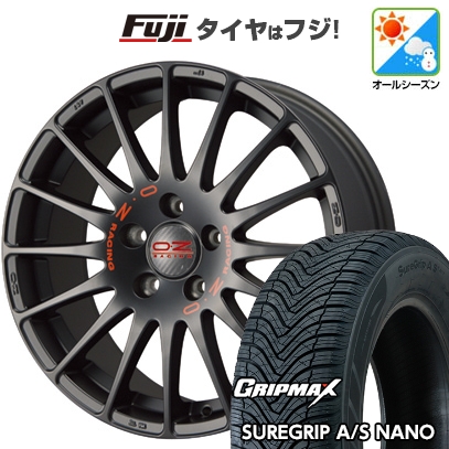 【新品国産車用5穴114.3】 | オールシーズンタイヤ ホイール4本セット | 225/60R17 | シュアグリップ AS ナノ | OZ スーパーツーリズモ GT | 7.5J 17インチ